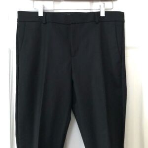 Banana Republic Black Slim Straight Trousers, Size 8